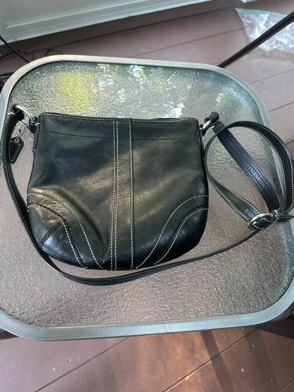 Coach Vintage Black Soho Small Crossbody Bag EUC